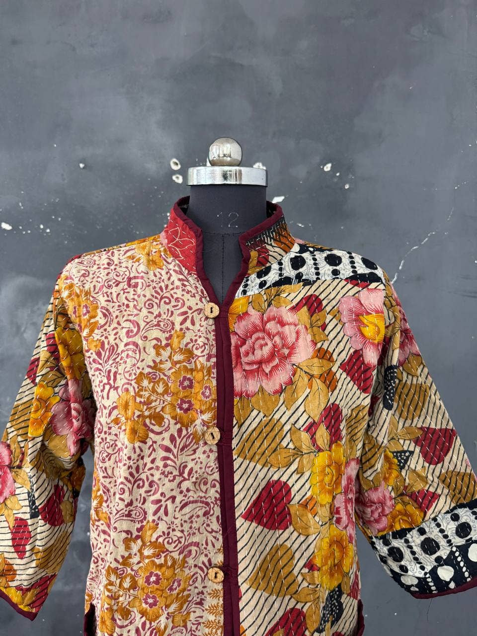 bhavnas boutique – wholesale Jacka - Dam – Kimonojackor Dam Indisk Handgjord Bomull Kanthajacka1