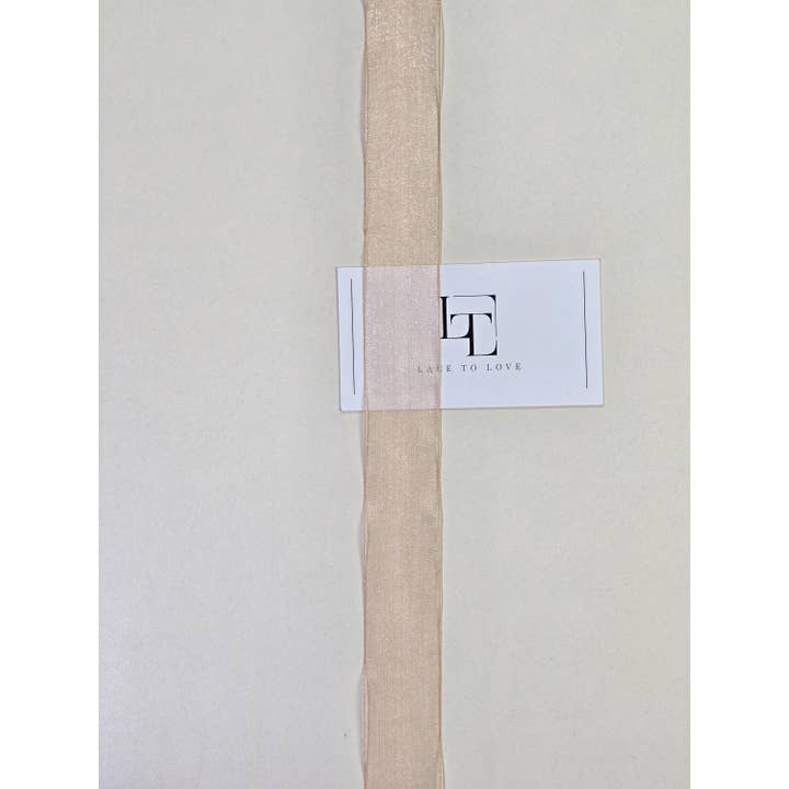 Lace To Love - Wholesale Ribbon - Gift Wrapping - Beige Muslin Ribbon by The Yard, 50 mm Wide Tape7