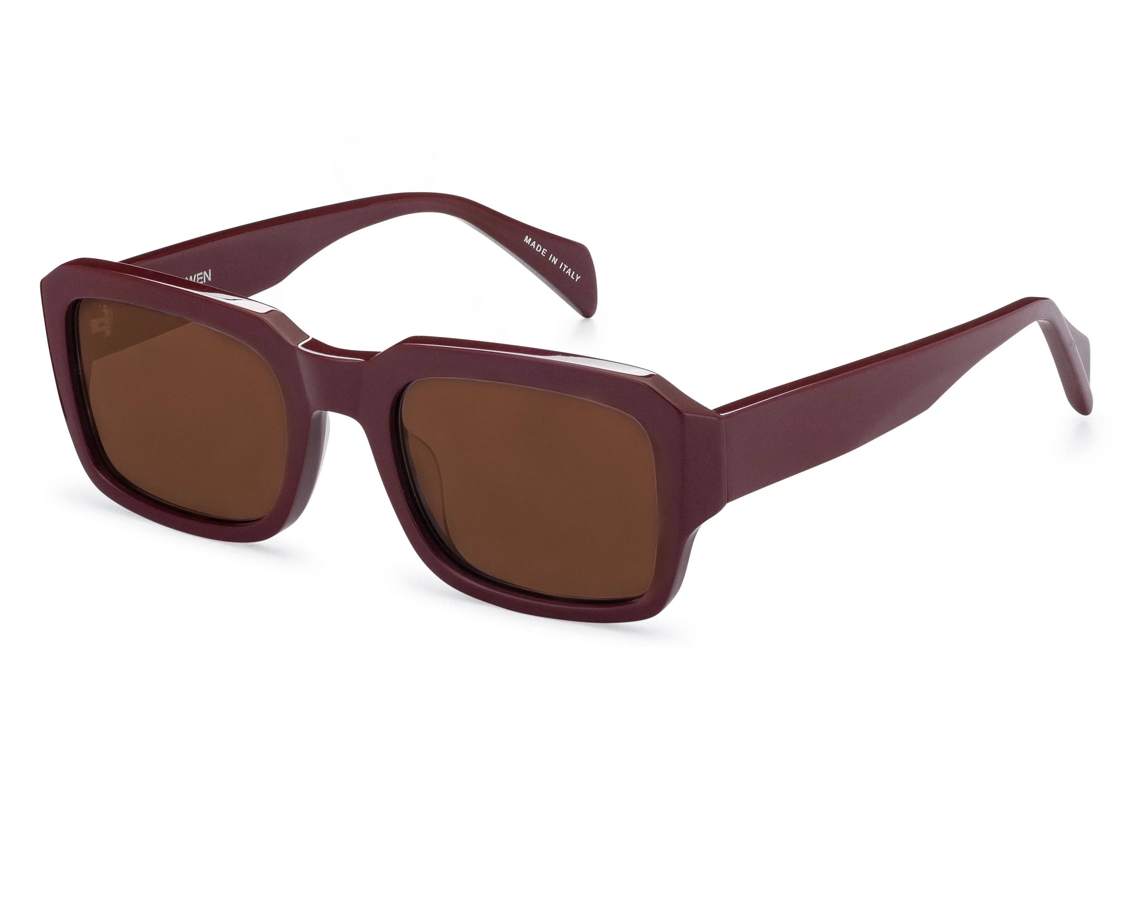 Saint Owen - Wholesale Sunglasses - Unisex - CASH Maroon | Brown2