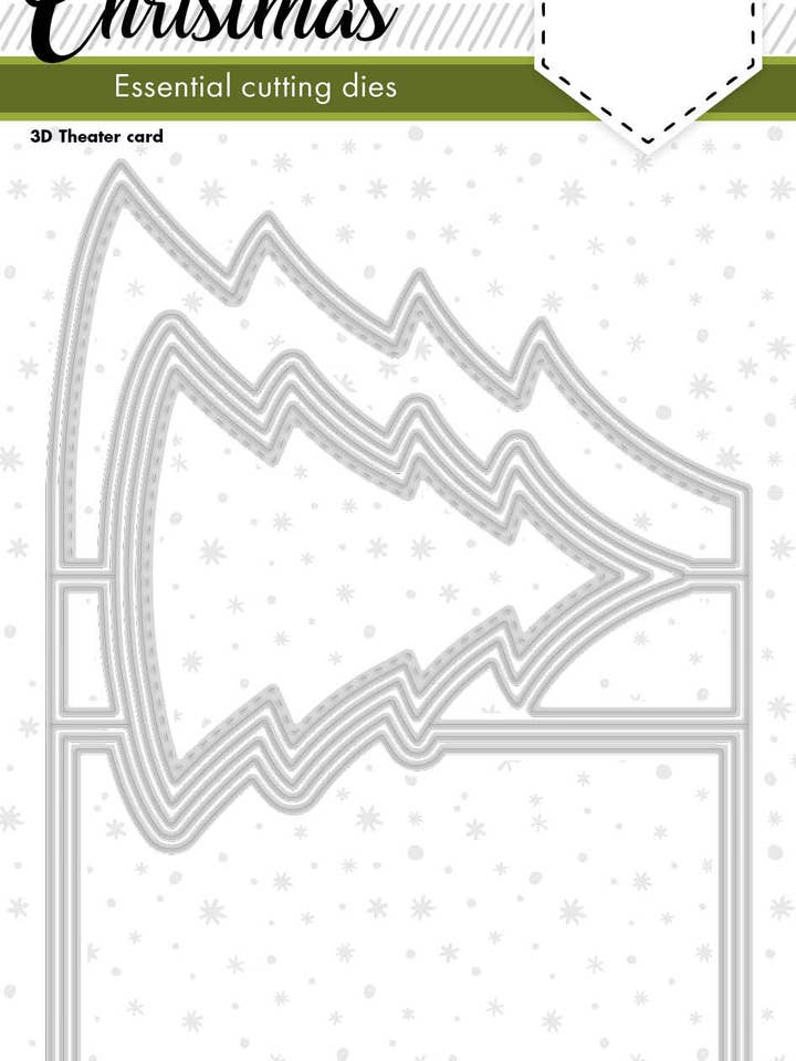 SL Cutting Dies Christmas Tree Pop Out Essentials 202x142x1mm 7 PC nr.255 for wholesale by Ecstasy Crafts Distributing