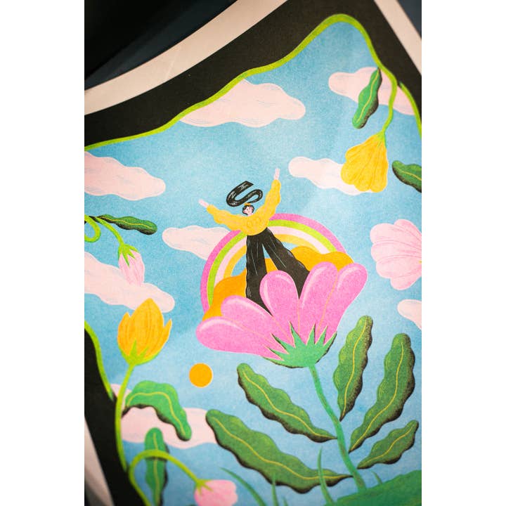 KIBLIND Atelier – wholesale Art print – A3 Poster - Clara Super Duper - Time to Shine1