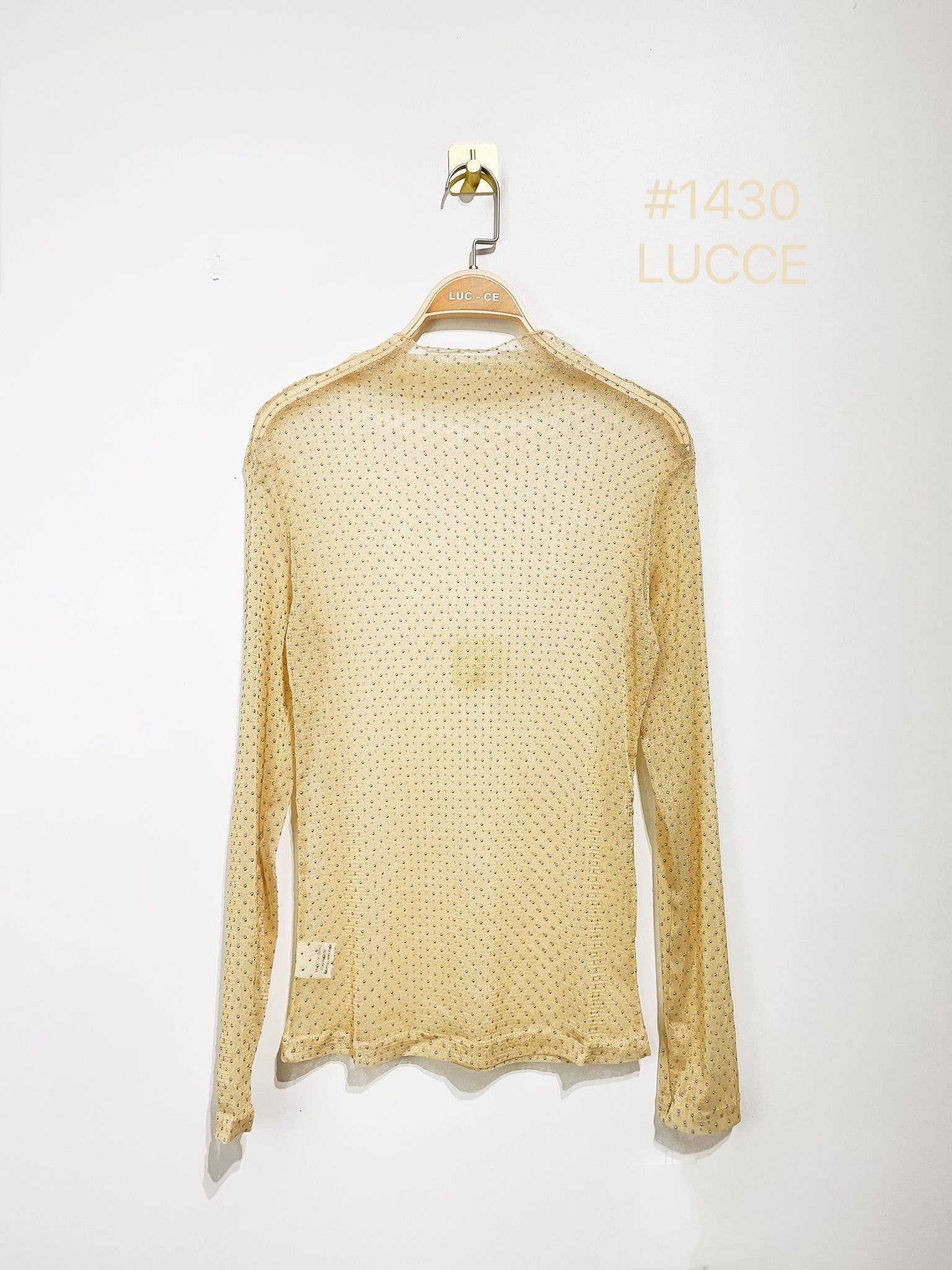 LUCCE - Wholesale Knit Top - Women's - Rhinestone undersweater - 14300