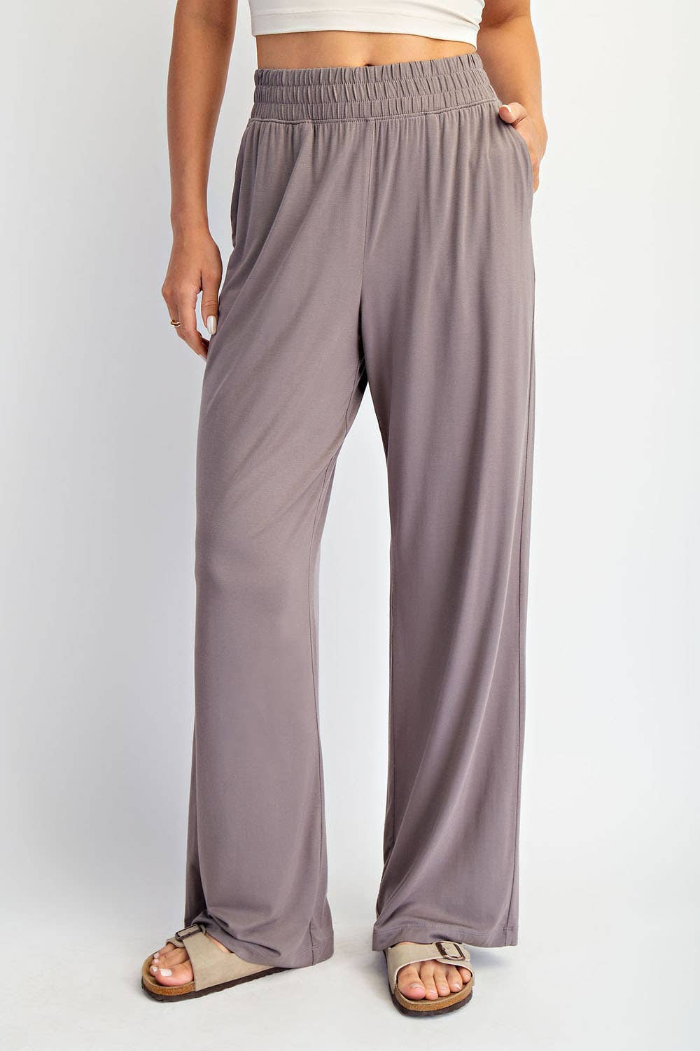 Rae Mode - Wholesale Pants - Women's - VISCOSE MODAL WIDE LEG PANT44