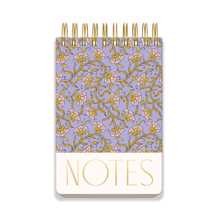 Large Chunky Notepad - Purple Vintage Floral for wholesale by DesignWorks Ink