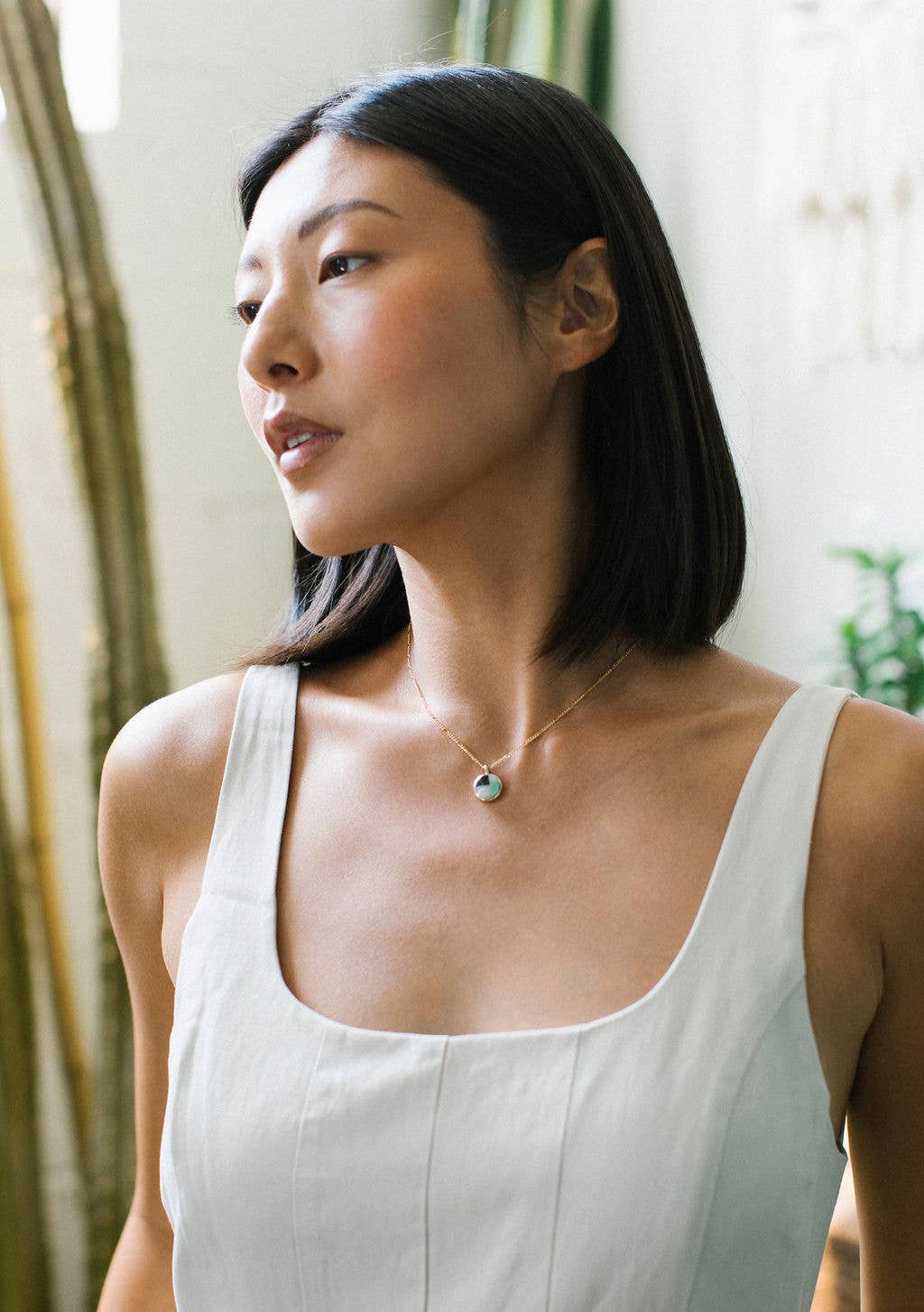 Sarah Safavi Jewelry – wholesale Pendant/charm necklace – Mosaic Token Necklace3