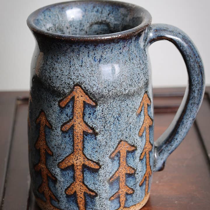 Sawdust and Clay - Wholesale Coffee Mug - Artisan Nature Mugs- The Pines1