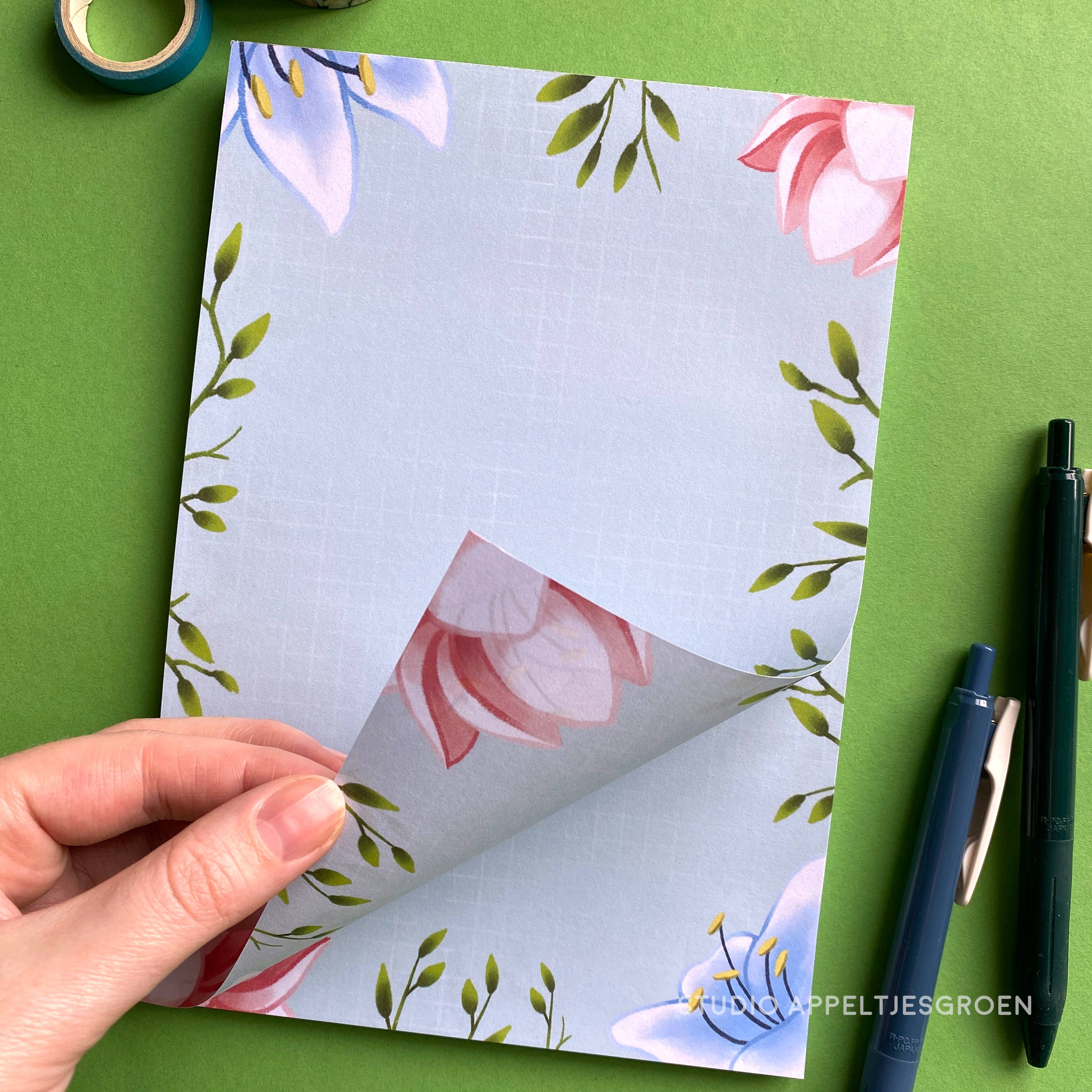Studio Appeltjesgroen - Wholesale Notepad - Flowers  notepad A51