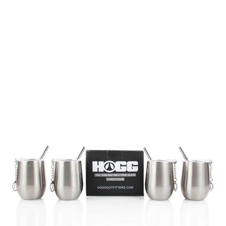 Hogg Outfitters - Wholesale Wine glass - 3oz SUBLIMATION WINE GLASS - 6 PACK8