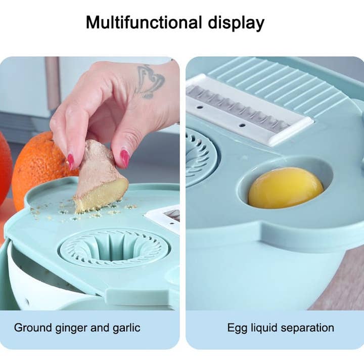 VIGOR - Wholesale Kitchen Tool/Gadget - Multifunctional Chopper & 9 in 1 Slicer Vegetable Slicer Dra7