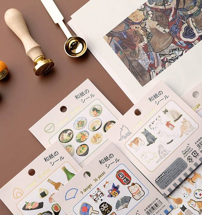 Hello Claws Limited - Vendita all'ingrosso Adesivo - Adesivi Nekoni Kawaii cibo giapponese e cartoni animati4