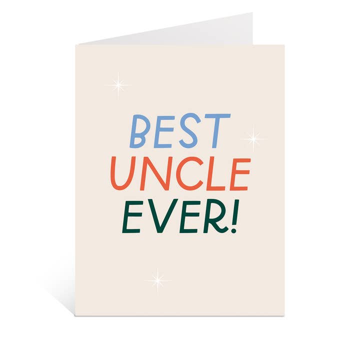 Just Follow Your Art - Vente Cartes d'anniversaire - Carte Best Uncle Ever | Cartes familiales, oncle amusant, cadeau pour lui