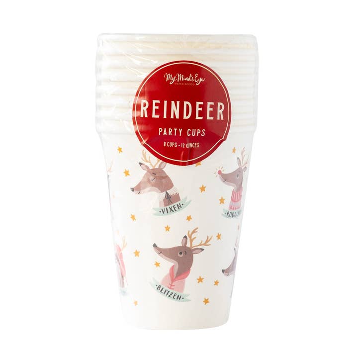DER1012 - Dear Rudolph Party Cups for wholesale by My Mind’s Eye