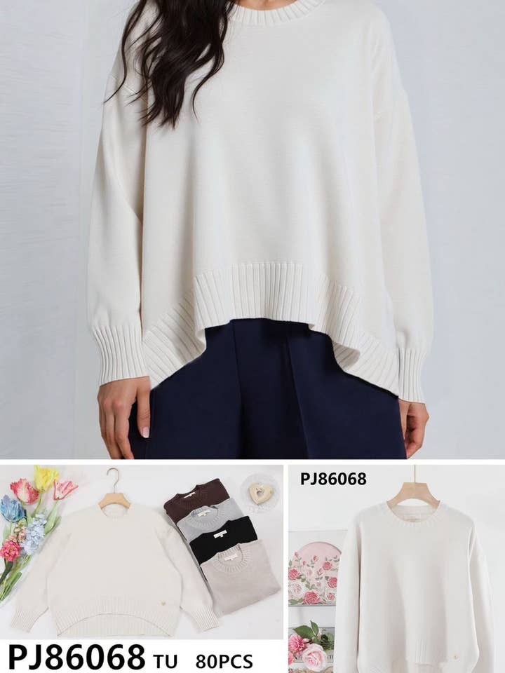 PULL BASIQUE EN MAILLE COUPE AMPLE pour la vente par SWEET MAGIC MODA Y COMPLEMENTOS