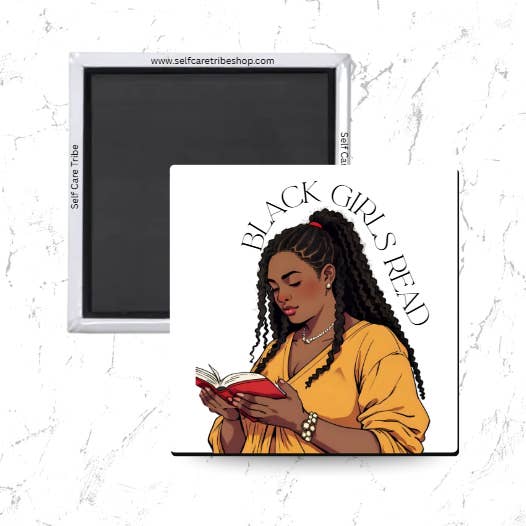 Black Girls Read Magnet for wholesale by Self Care Tribe
