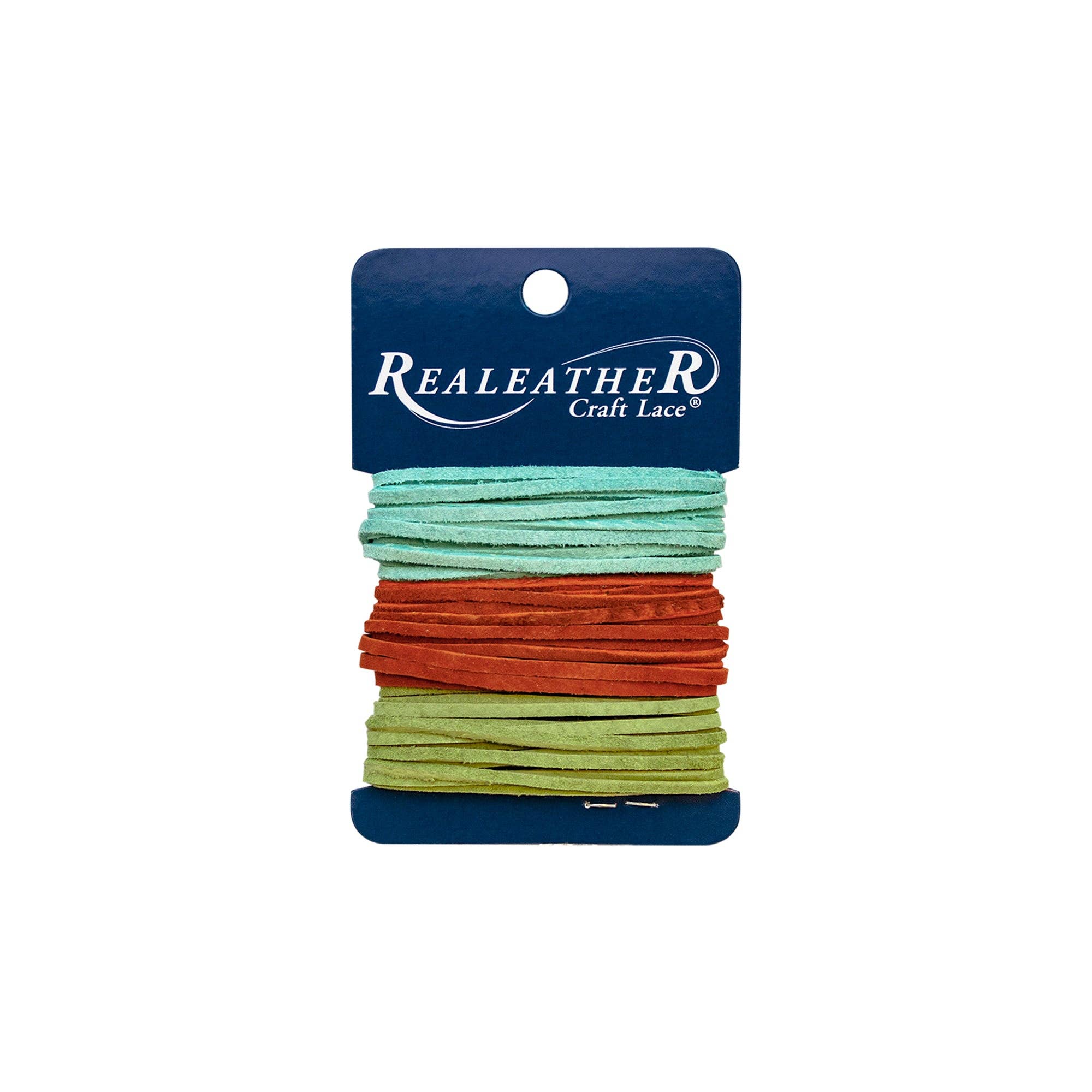 Realeather - Wholesale Craft Supplies - Sof-Suede Lace Combo Card, 3 Colors x 8ft.