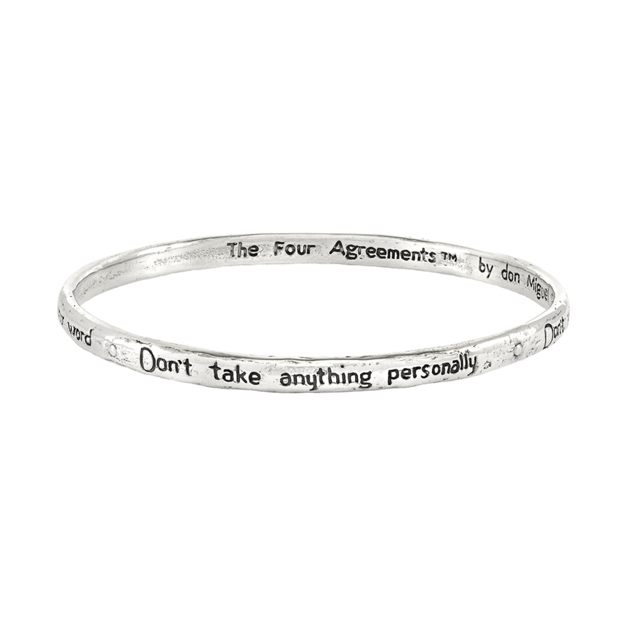 Jewelry Evolution - Wholesale Bangle Bracelet - The Four Agreements Bangle26