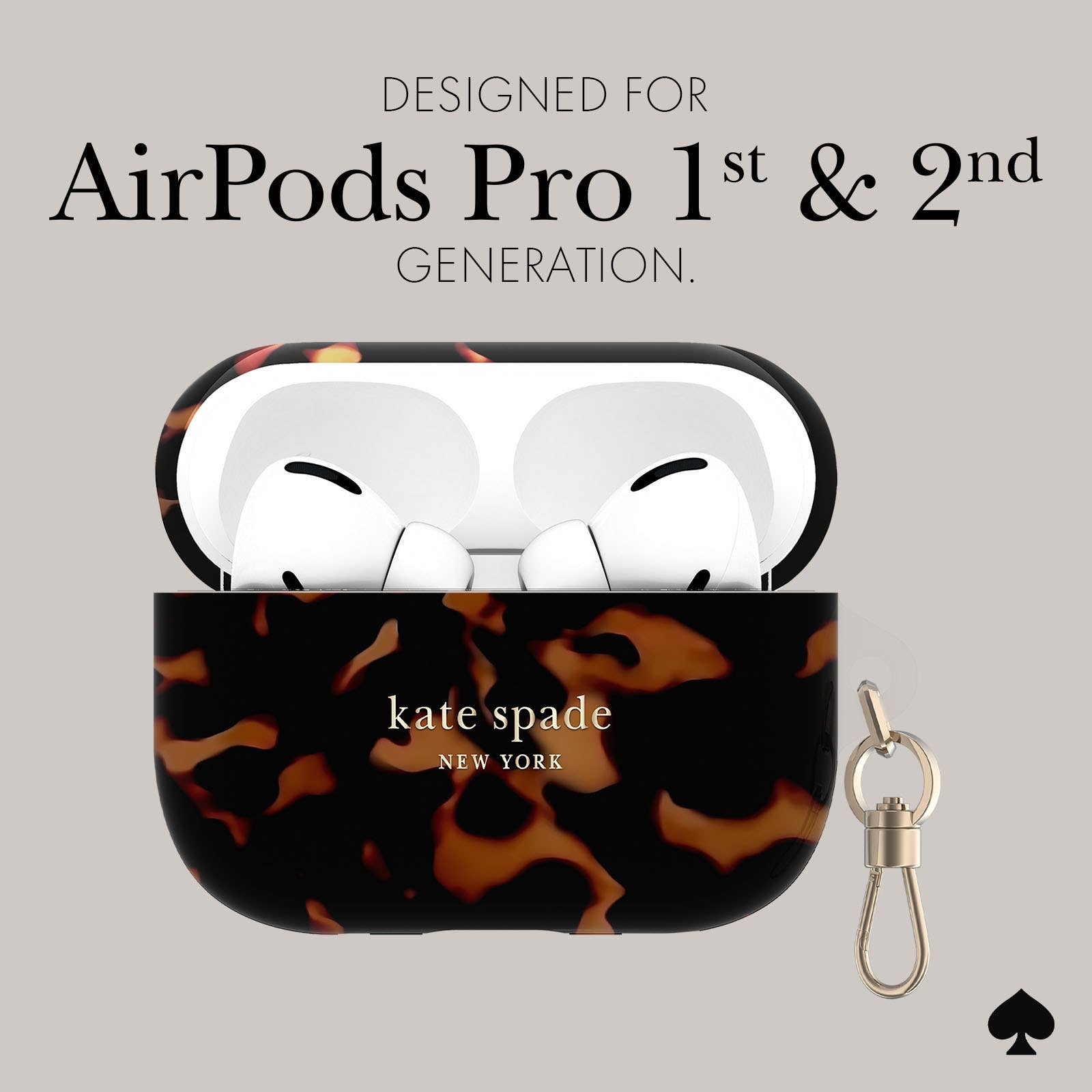 Case-Mate - Wholesale Earphone/Headphone Case - Women's - kate spade new york AirPods Pro 1 & 2 Tortoise Case1