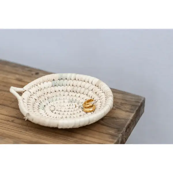 High crafty - Wholesale Decorative Plate/Dish/Bowl - Handmade Moroccan Small Straw Plate – Natural Woven Tray for0