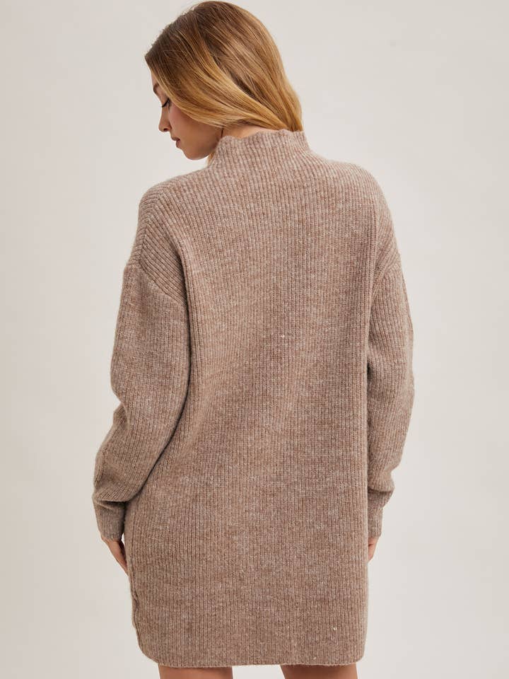 Bluivy - Wholesale Dress - Women's - MOCK NECK KNIT SWEATER MINI DRESS14