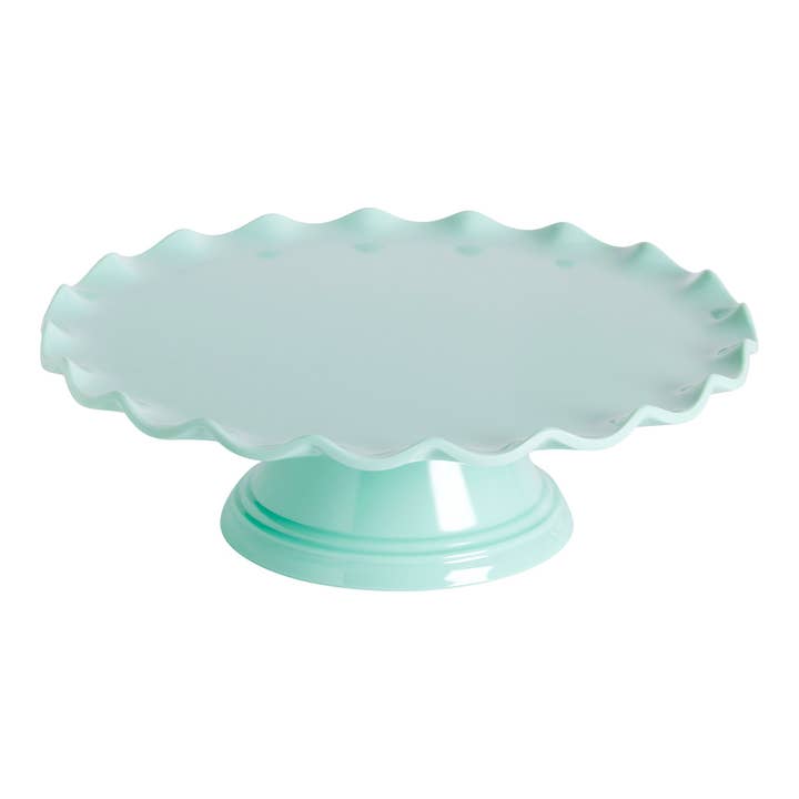 A Little Lovely Company - Wholesale Cake Stand - Melamine Cake stand: Wave - mint