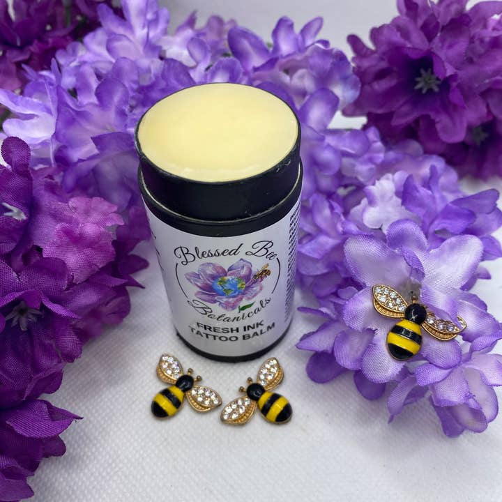 Blessed Bee Botanicals - Wholesale Tattoo Ointment/Care - Fresh Ink Tattoo Balm | Organic Tattoo Balm4