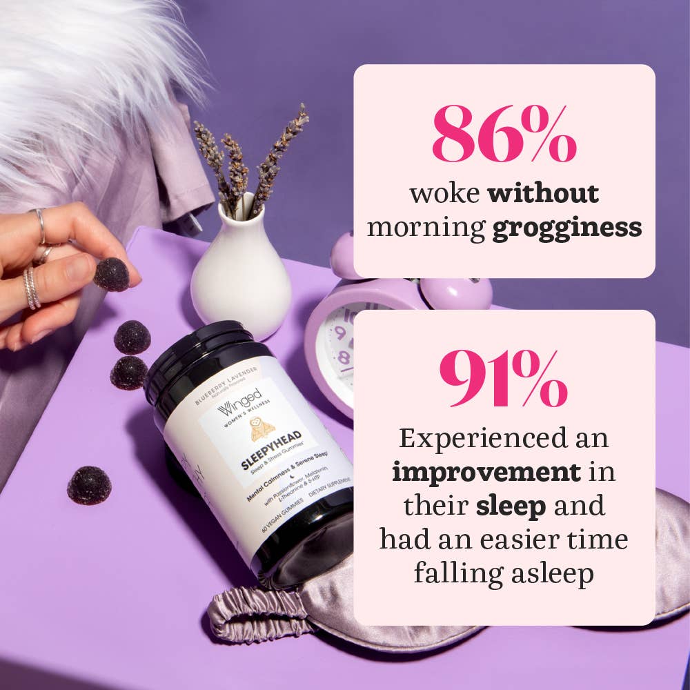 Winged - Wholesale Oral Supplement/Vitamin - Sleepyhead: Sleep + Stress Gummies3