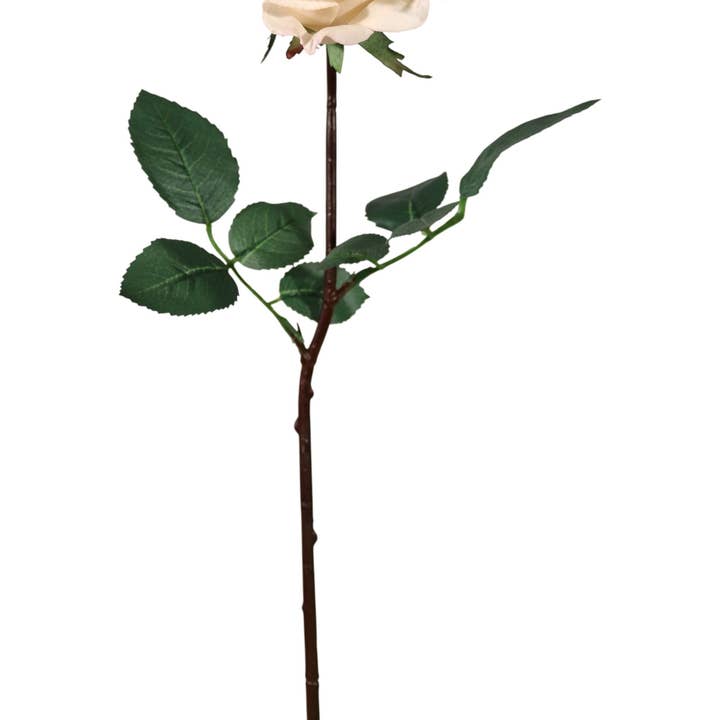 Larksilk - Wholesale Artificial Flowers - 27-Inch Real Touch Peach Rose – Lifelike 4-Inch Bloom1