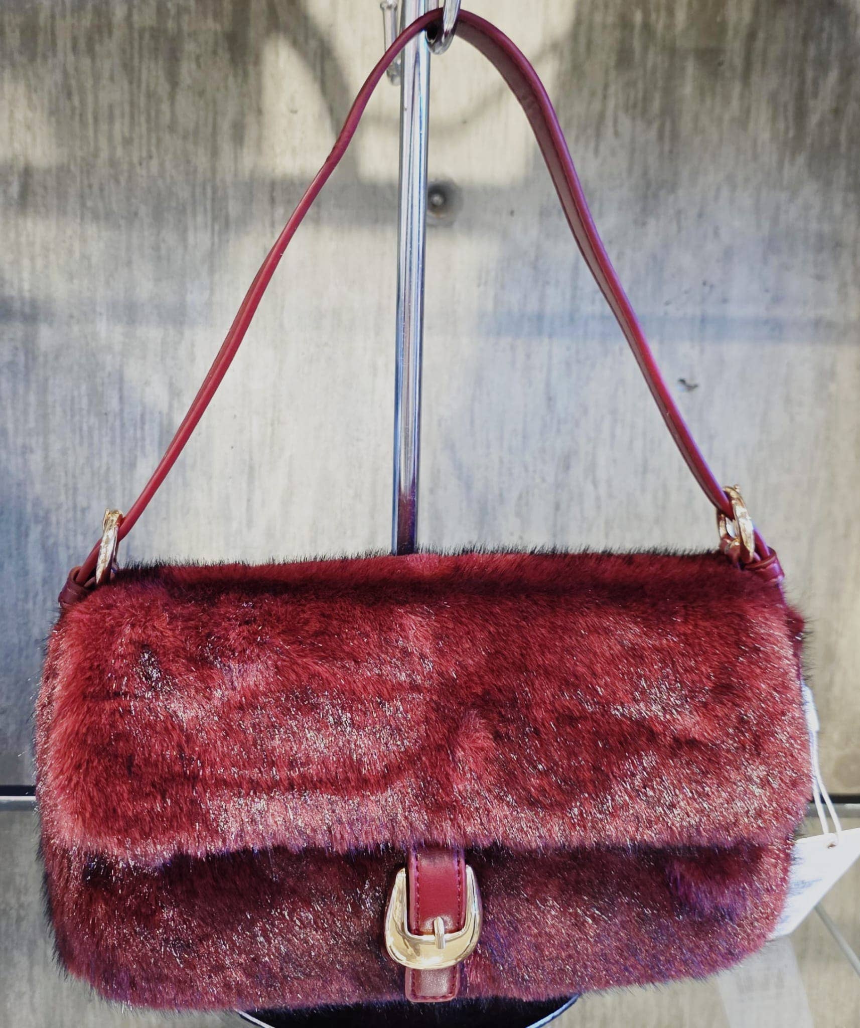 Oblige by G - Vente Sac porté épaule – femme - Sac à bandoulière en fausse fourrure 6164711