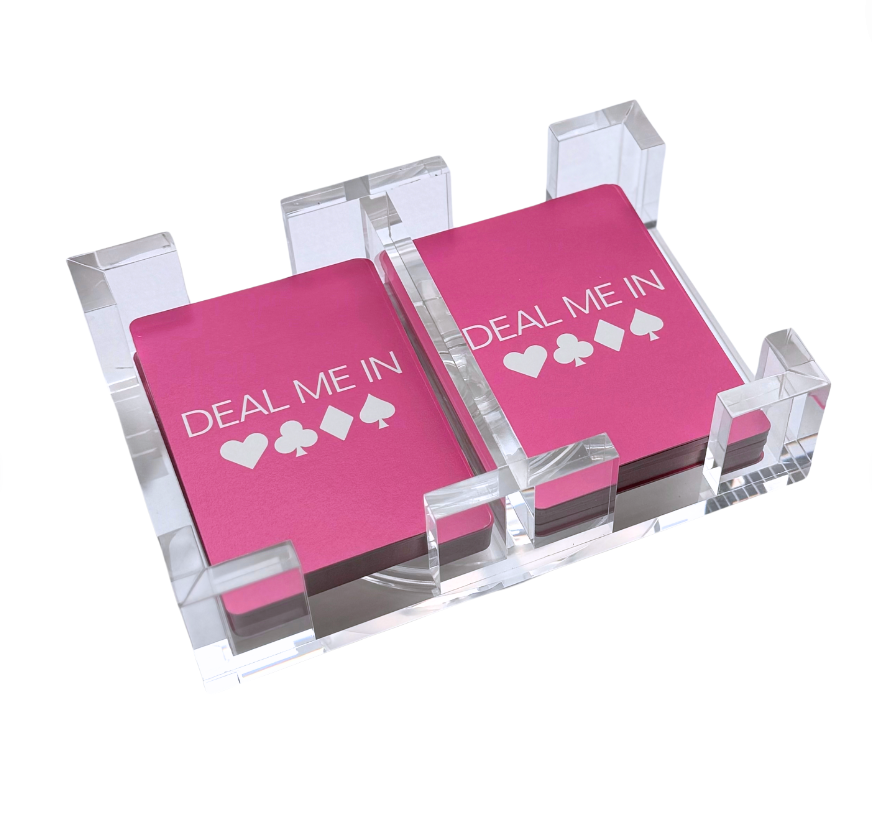 Lined Design - Wholesale Card Game - Canasta Card Spinner with Cards1