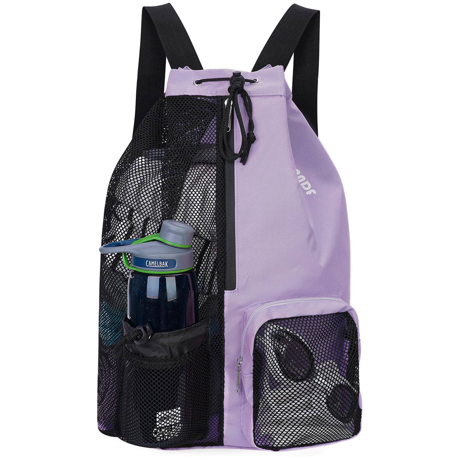 wandf - Wholesale Beach Bag - WANDF Mesh Drawstring Backpack with Wet Pocket Beach Bag96