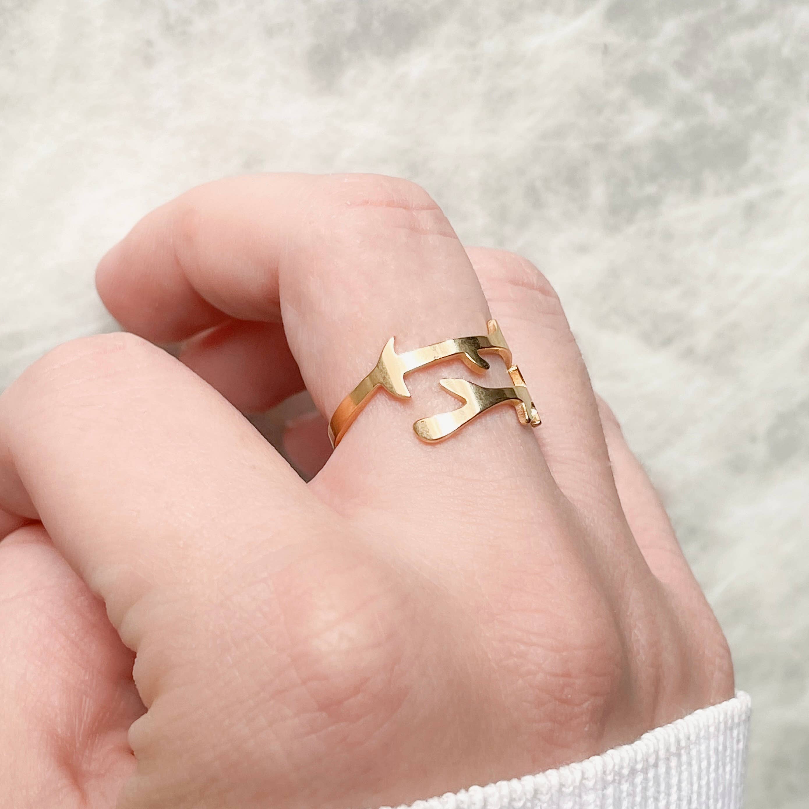 Blueyejewelry - Wholesale Band/Stacked Ring - Open Branch Ring - Tarnish-free Adjustable Tree Branch Ring 3