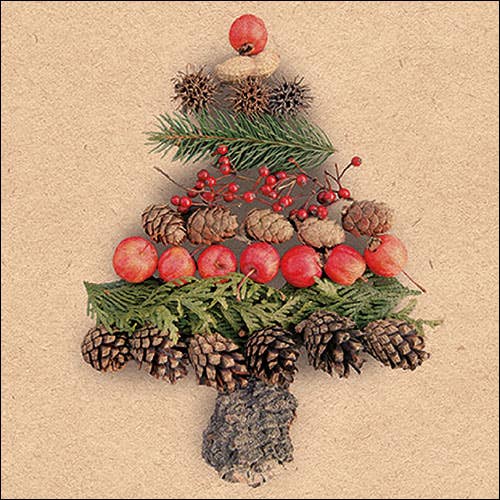 Lunch Napkin - Recycled Deco tree nature for wholesale by Elegant Gifts