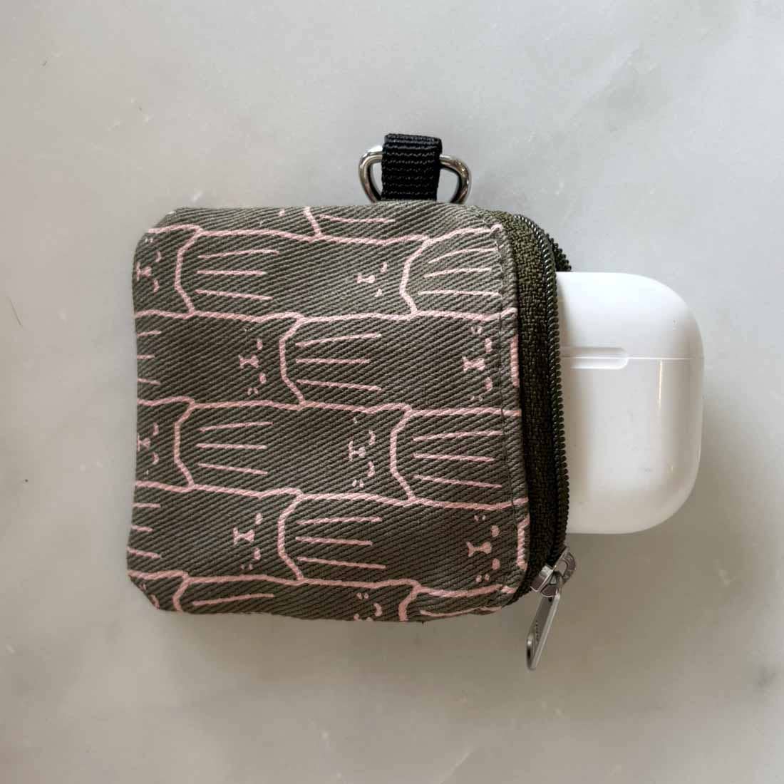 Malia Designs - Wholesale Earphone/Headphone Case - Unisex - Fabric Earbuds Case  - Earbuds Holder - Cute Tech Accessory3