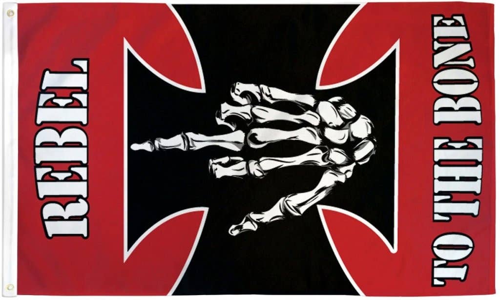Flags Importer - Wholesale Flag - Rebel to the Bone Flag 3x5ft Poly1
