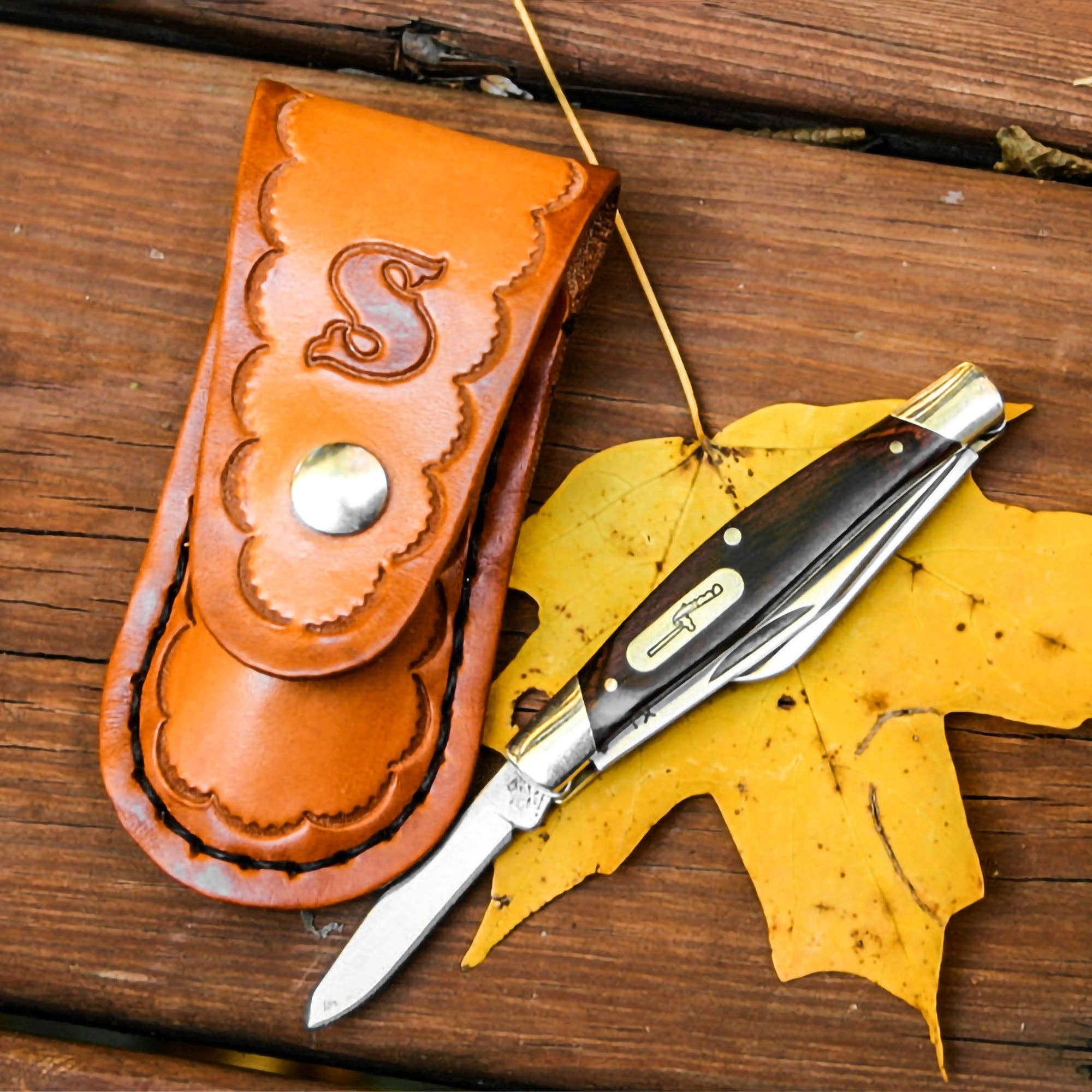 Natural Small Knife Pouch Kit for wholesale on Faire2