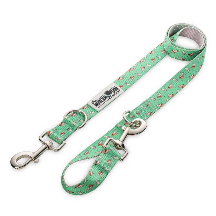 Pizza Party Leash for wholesale by The Modern Dog Company