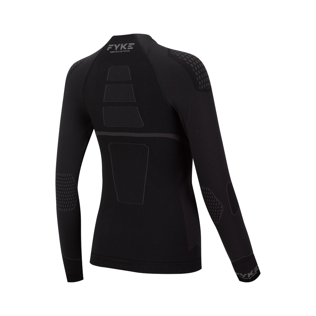 Fyke - Wholesale Athletic Top - Men's - Boost Pro Unisex Shirt Long Sleeve Black/Grey3