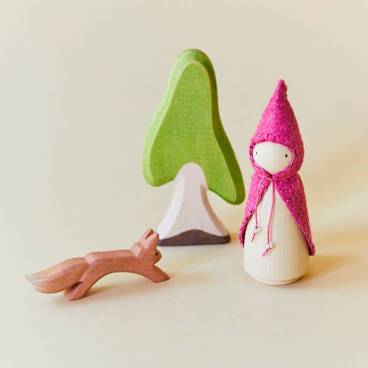 Wonderheart - Wholesale Wood Toy - Kids - Pink Wooden Gnome7