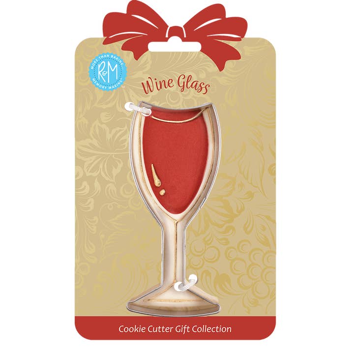 Wine Glass Cookie Cutter 4" gekaard voor wholesale door R&M International