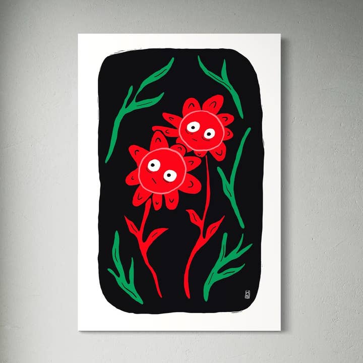 Grandes fleurs d'anxiété pour la vente par Kyndra Sweep illustrations