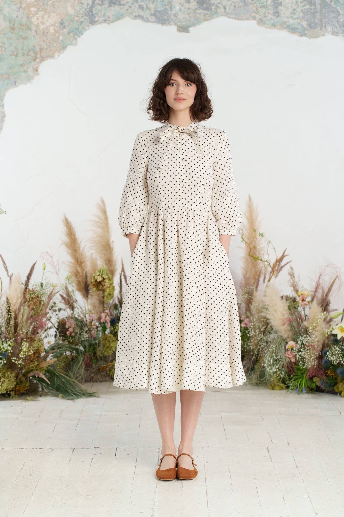 Son de Flor - Wholesale Dress - Women's - Jasmine Dress, 3/4 Sleeve22