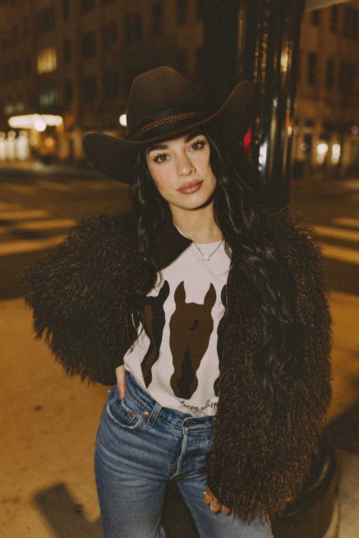 Rodeo Hippie - Wholesale Jacket - Women's - LUXE COWGIRL FAUX FUR JACKET IN BROWN (Pre-pack 2/2/2/1)1