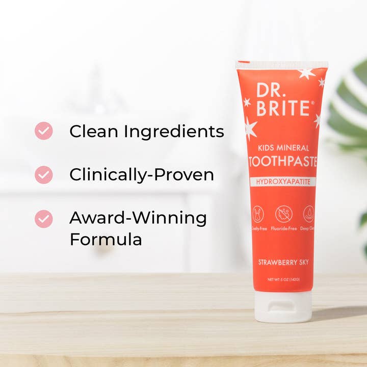 Dr. Brite – Engroshandel Tandpasta – Mineral Tandpasta til Børn - Strawberry Sky1