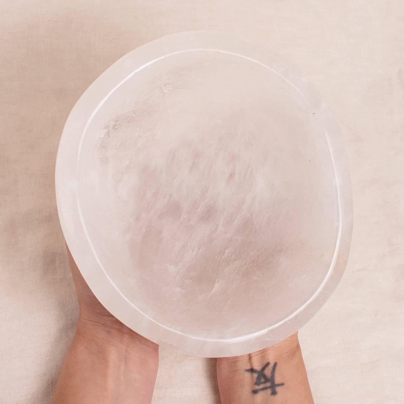 Tiny Rituals - Wholesale Decorative Plate/Dish/Bowl - Rare Clear Quartz Crystal Bowls - Large - 1 of a Kind35