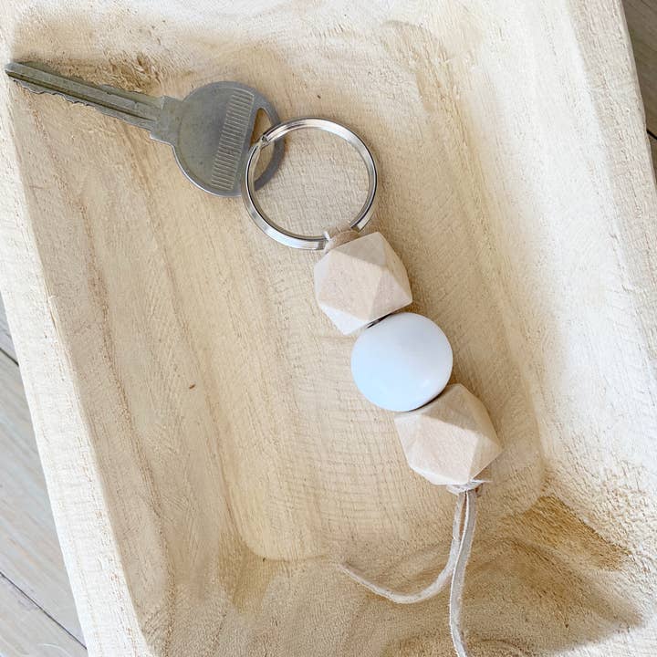 Simply Styled Art - Wholesale Keychain - Women's - Boho Wood Bead Geometric Keychain16