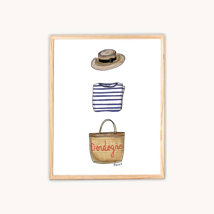 Póster Look Dordogne para venta al por mayor de Atelier Albert Illustration