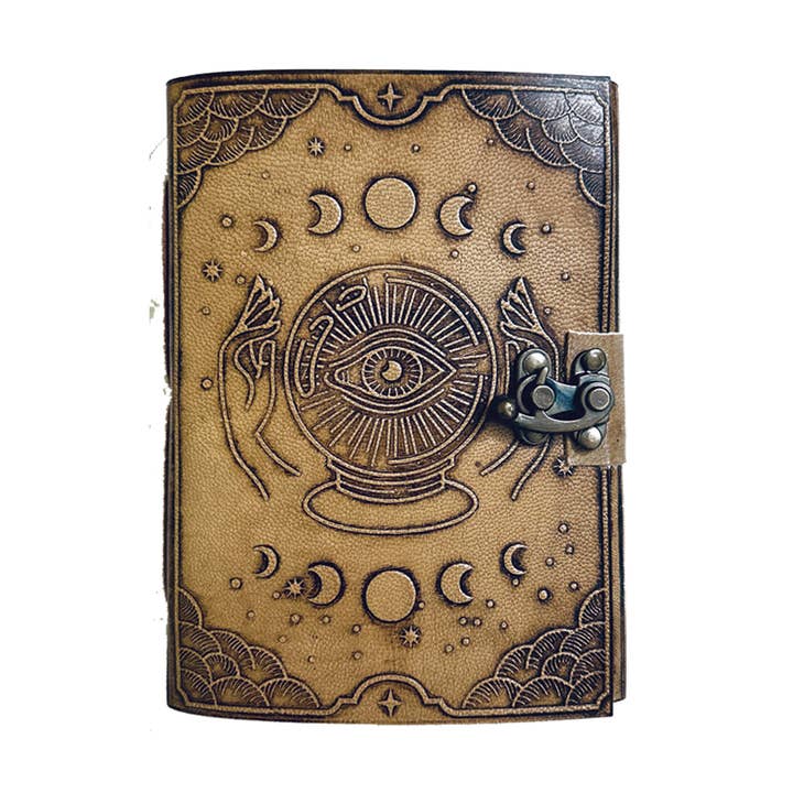 Designs by Deekay Inc. - Wholesale Journal/Diary - Fortune Teller Blank Leather Journal (5 x 7 in.)0