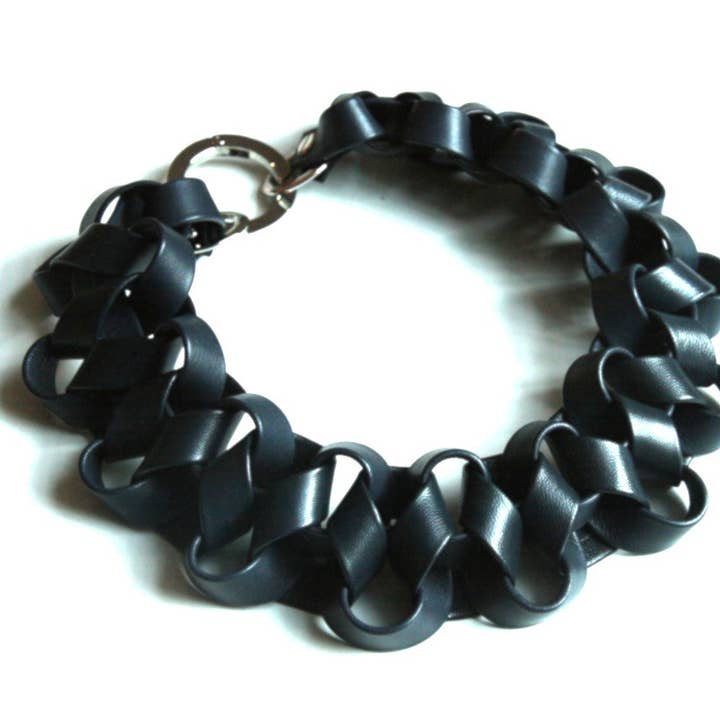 Leather Flat Knot for wholesale by Rosalba Galati SRL