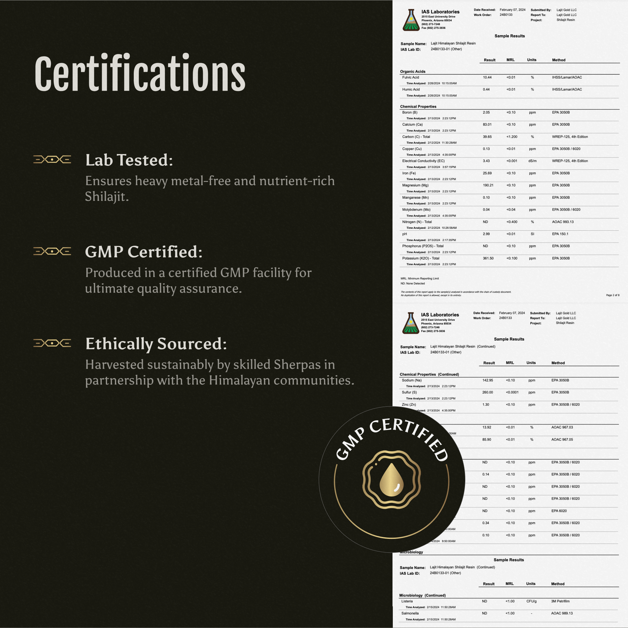 Lajit Gold - Vente Supplément oral/vitamine - Résine Lajit Himalayan Shilajit6