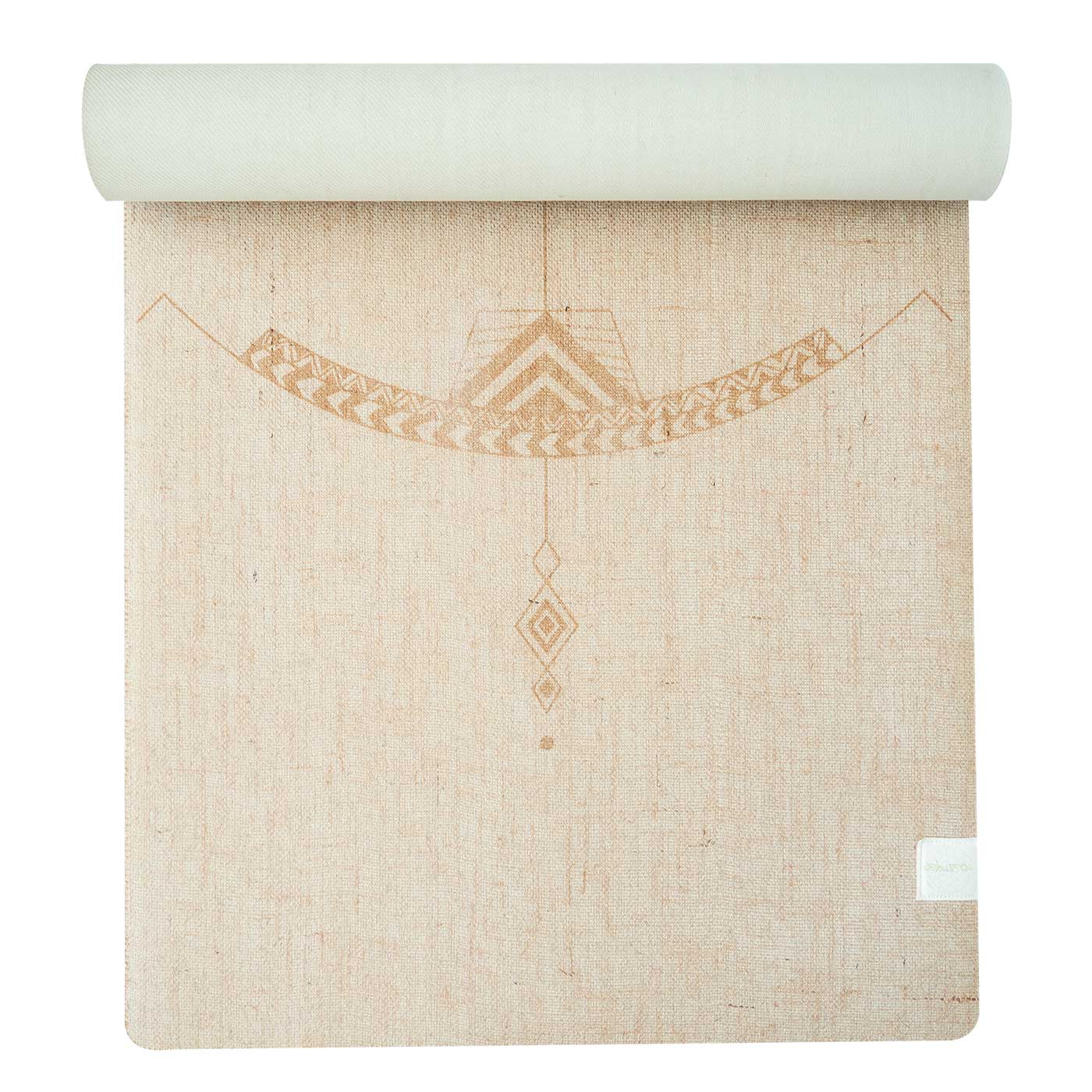 Indiaveda - Wholesale Yoga Mat - Bow Arrow Beige Eco Yoga Mat1